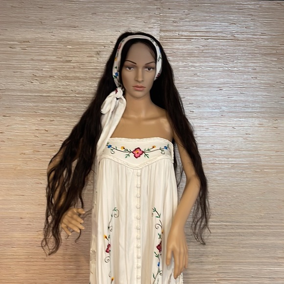 FILLYBOO CONVERTIBLE MAXI DRESS SKIRT BNWT!! Floral embroidery Boho - Picture 7 of 14